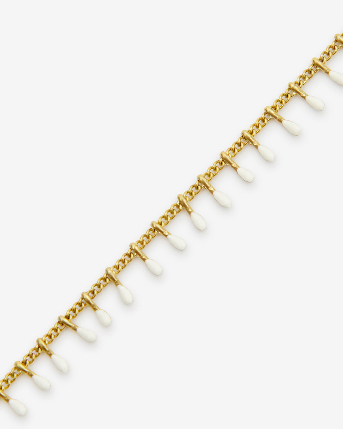 Pulsera con cadena casablanca de latón dorado - Crudo - Woman - 3