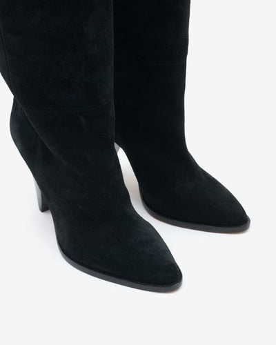 Ririo suede leather boots - Black - Woman - 8