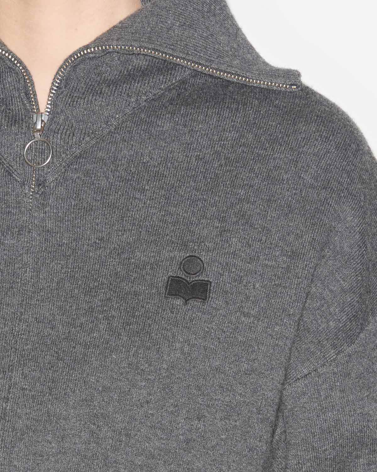 Cardigan corto oxane in maglia rasata - Anthracite - Woman - 2