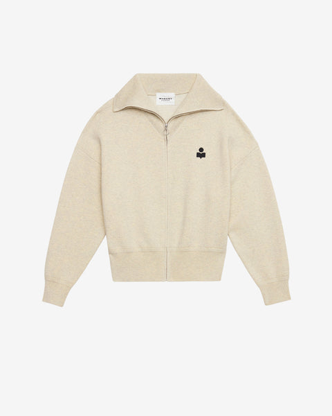 イザベルマランエトワール ISABELMARANT グレー ウール カーディガン 中古・古着通販】ISABEL MARANT ETOILE (イザベルマラン