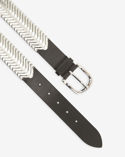 Tehora belt Woman Black and silver 3