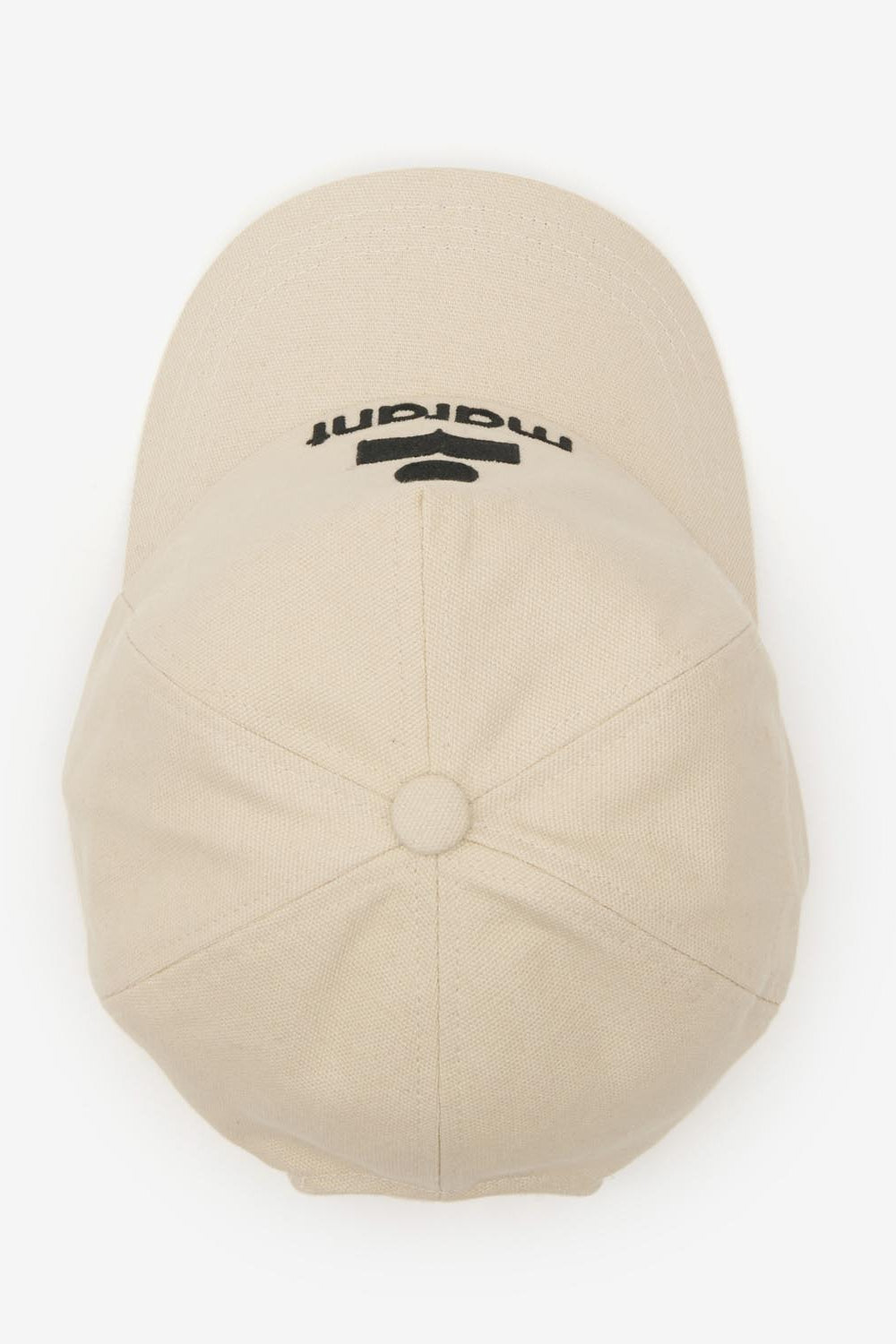 타이론(tyron) 면 소재 자수 캡 - Ecru and black - Woman - 4