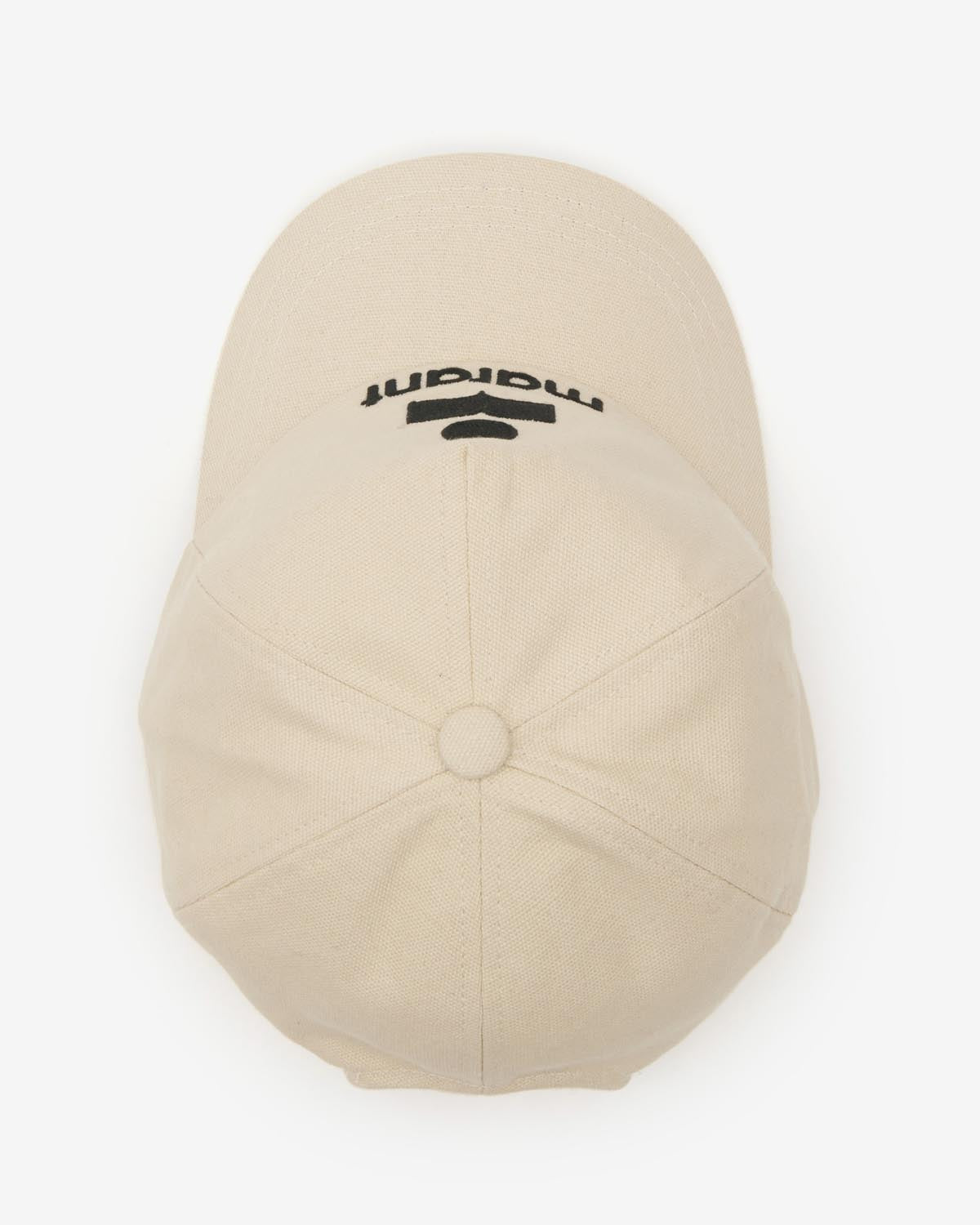 Tyron embroidered cotton cap - Ecru and black - Woman - 4