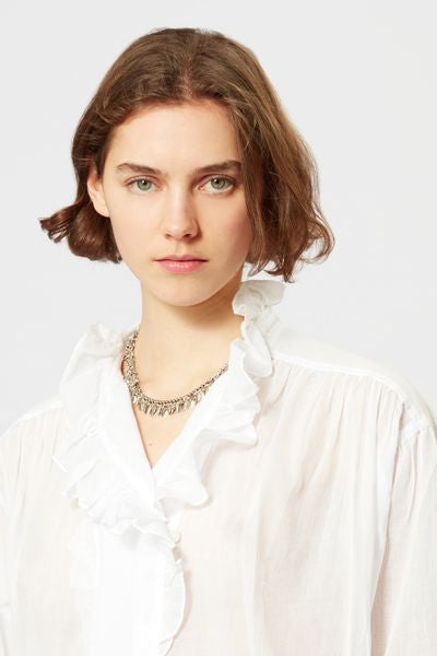 Pamias voile top - White - Woman - 7