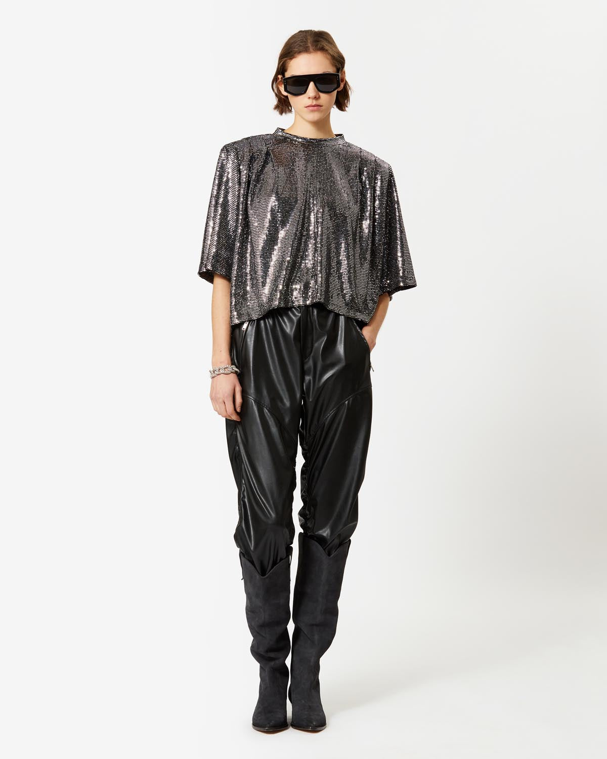 Haut manches 3/4 delfi - Argent - Woman - 1