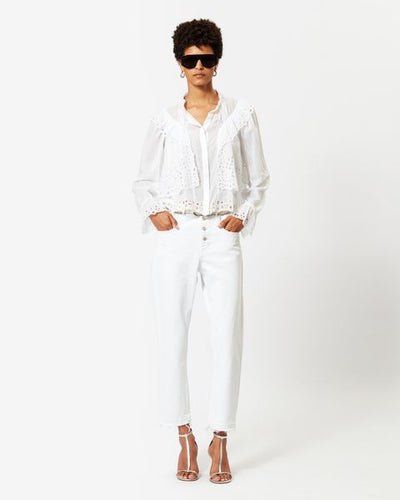 Belden regular jeans - 하얀색 - Woman - 1