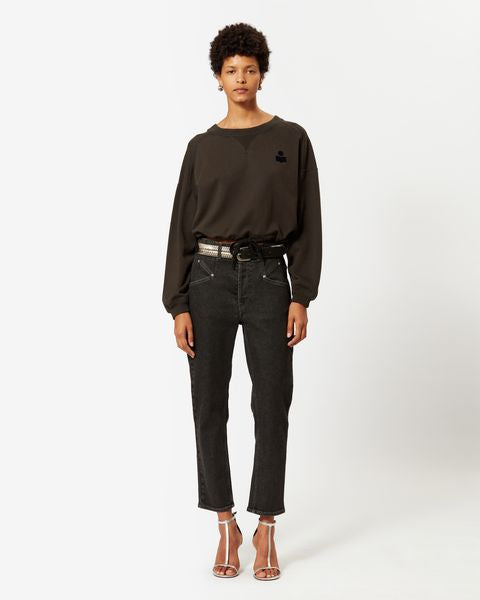 Pantalon niliane Woman Noir délavé 4