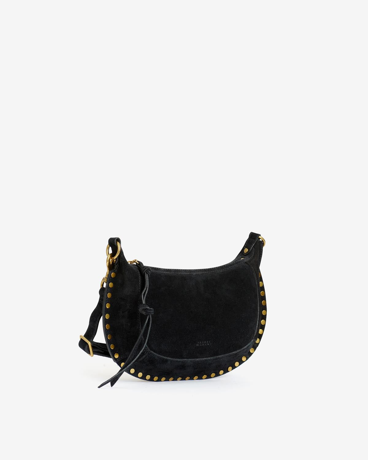 Oskan moon leather shoulder bag - Black - Woman - 5