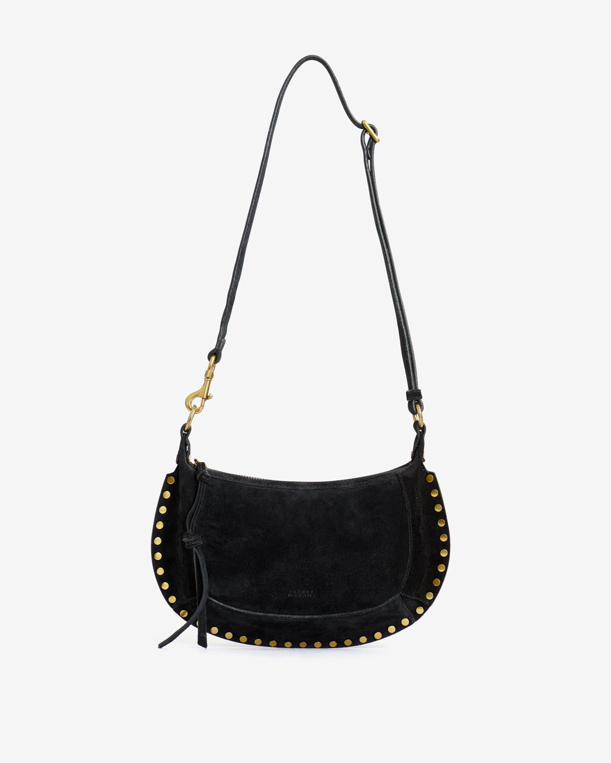 Oskan moon leather shoulder bag - Black - Woman - 6