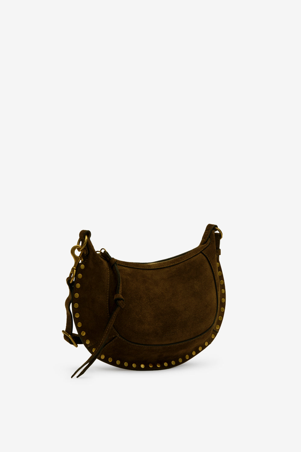Oskan moon カーフスエード バゲット ハンドバッグ - ブロンズ - Woman - 6