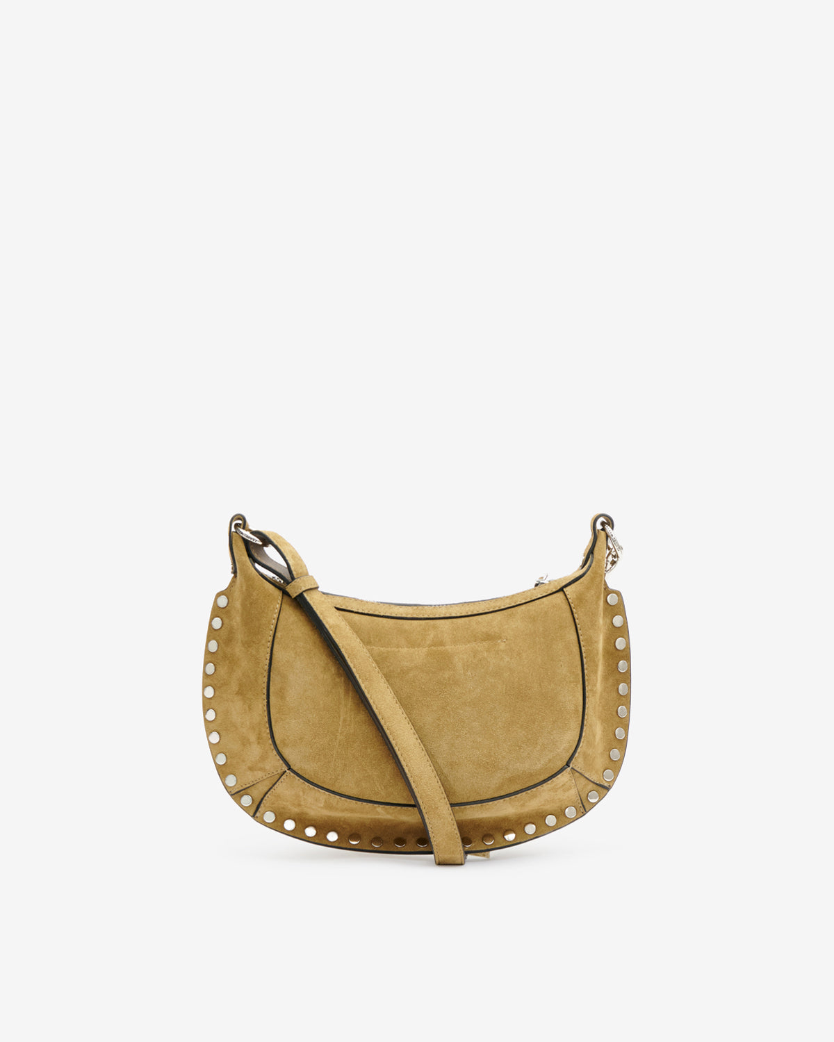 Sac à main baguette oskan moon en veau velours - Taupe - Woman - 4