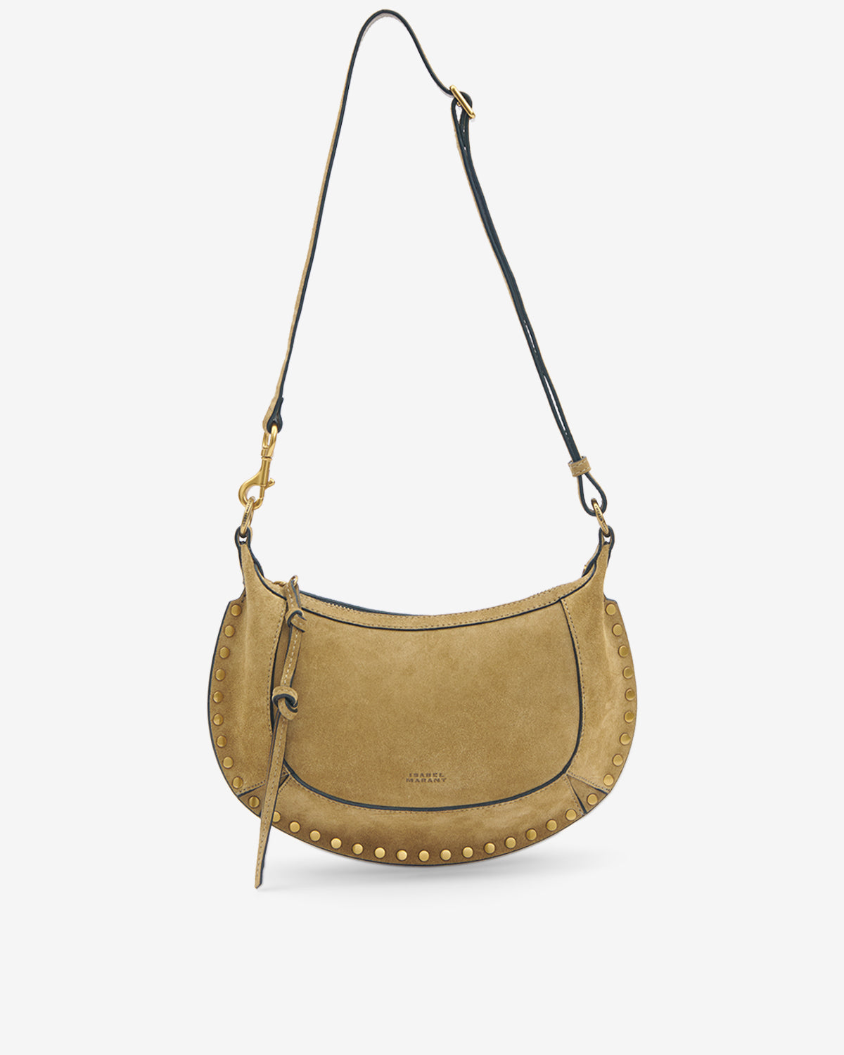 Oskan moon カーフスエードレザー製 ショルダーバッグ - Taupe-gold - Woman - 5