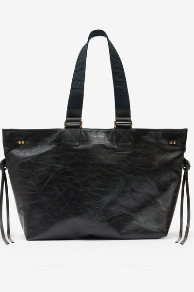 Sac cabas grand modèle en cuir souple wardy - Noir - Woman - 13