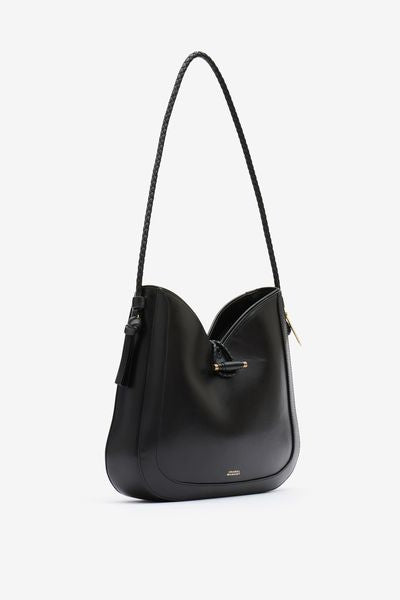 Vigo hobo レザー ショルダーバッグ - 黒 - Woman - 9