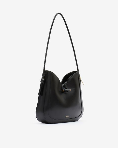 Bolso de hombro tipo hobo de piel vigo Woman Negro 1