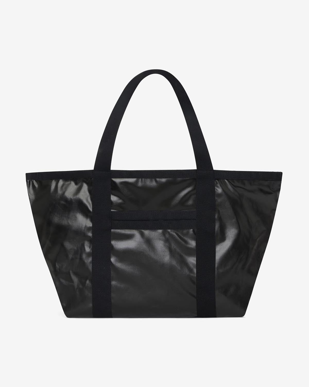 Borsa tote darwen da portare a spalla in cotone spalmato - Nero - Woman - 2