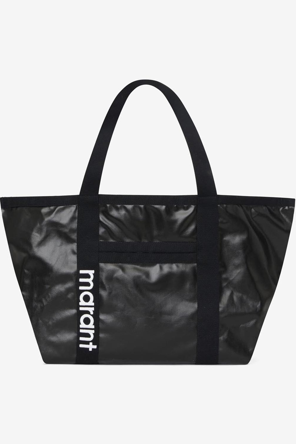 Darwen shoulder tote bag in coated cotton - Black - Woman - 1