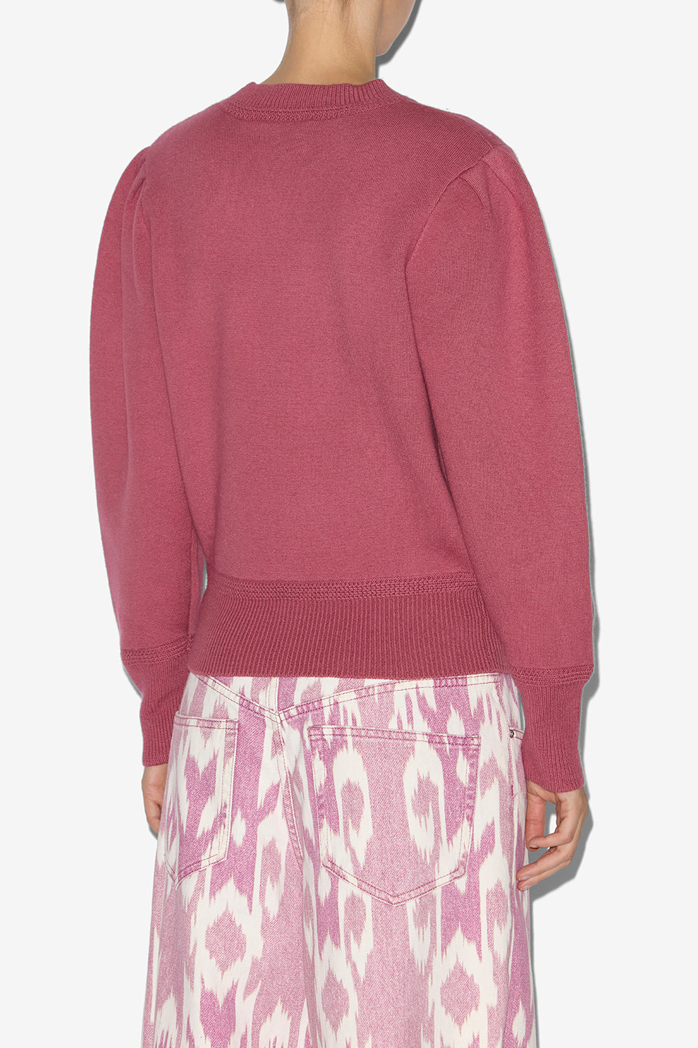 Maglione kelaya in maglia mista e pregiata - Antique pink - Woman - 5