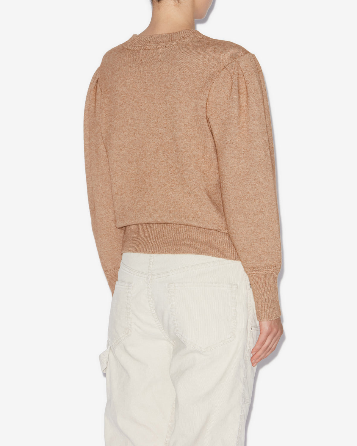 Maglione kelaya in maglia mista e pregiata - Camel - Woman - 4