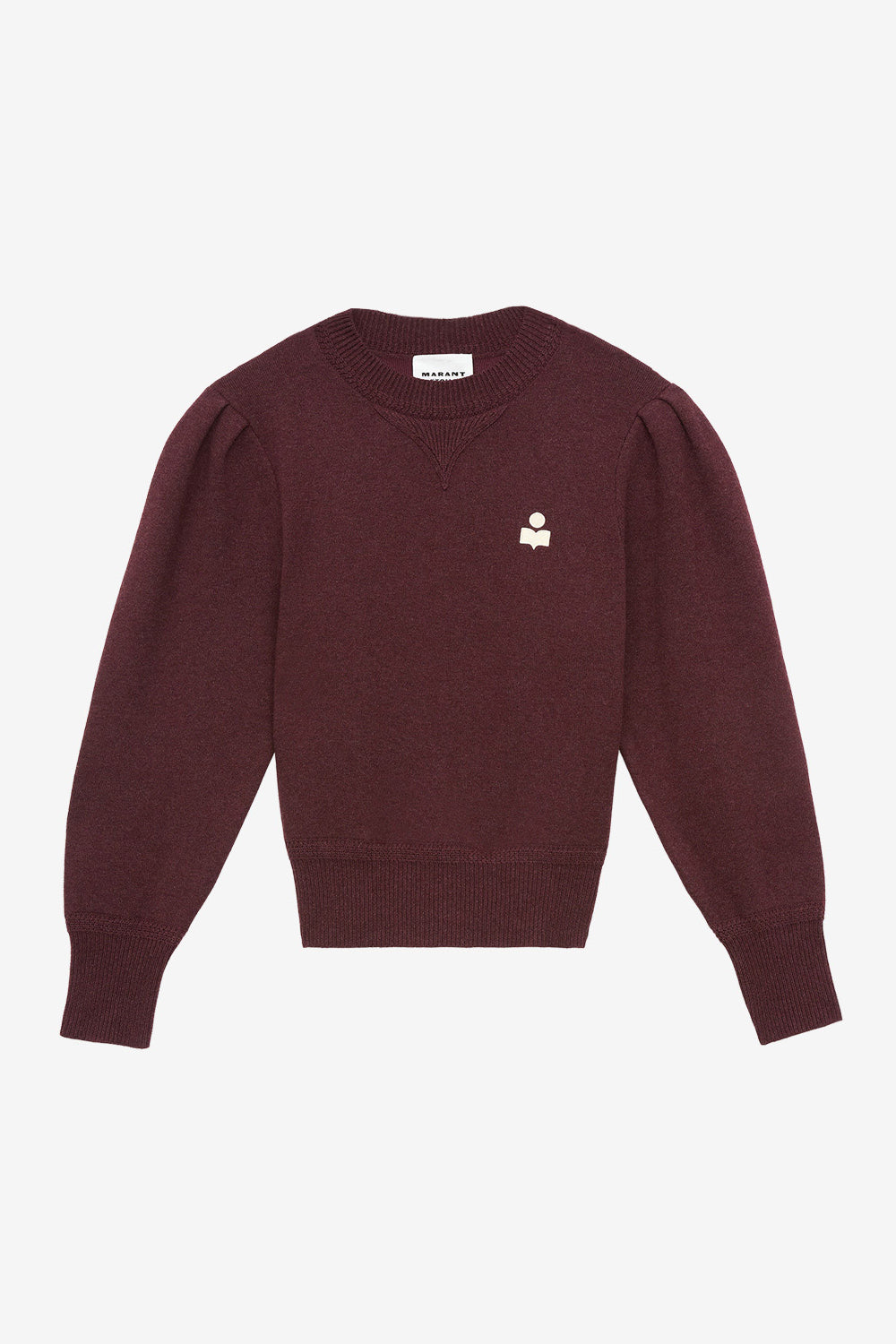 Maglione kelaya in maglia mista fine - Bordeaux - Woman - 1