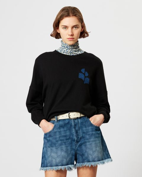 Marisans sweater Woman Black-blue 2