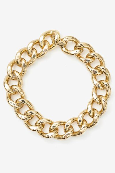 Choker oversize-kette links - Golden - Woman - 2