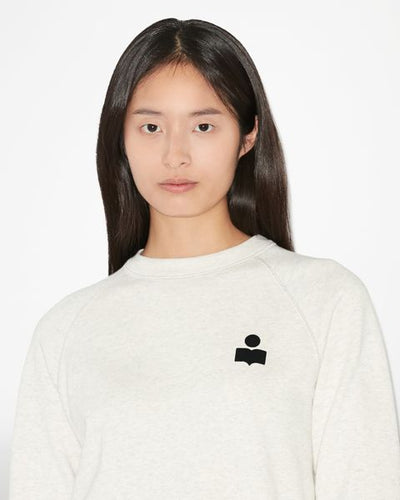 Sweatshirt milla aus baumwolle mit logo - Naturfarben - Woman - 4