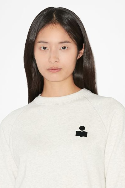 Milla cotton logo sweatshirt - Crudo - Woman - 6