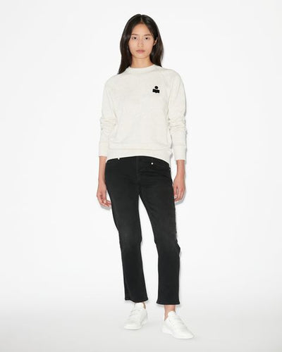 Sweatshirt milla aus baumwolle mit logo - Naturfarben - Woman - 2