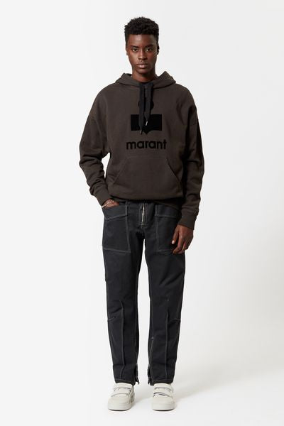 Miley logo hoodie sweatshirt - ウォッシュドブラック - Man - 3