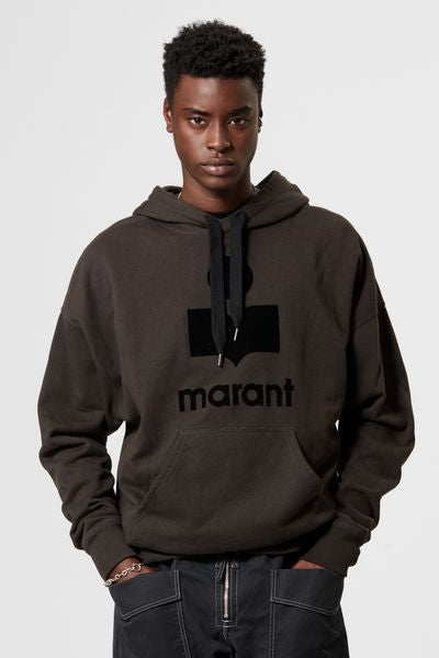 Miley logo hoodie sweatshirt - ウォッシュドブラック - Man - 7