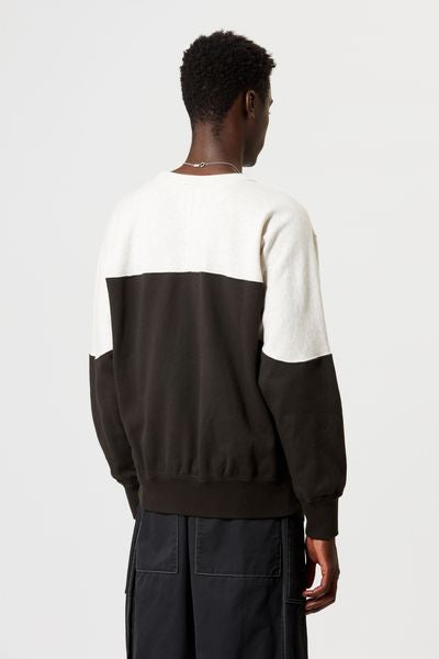 Howley "marant" バイカラー スウェットシャツ - ウォッシュドブラック - Man - 10