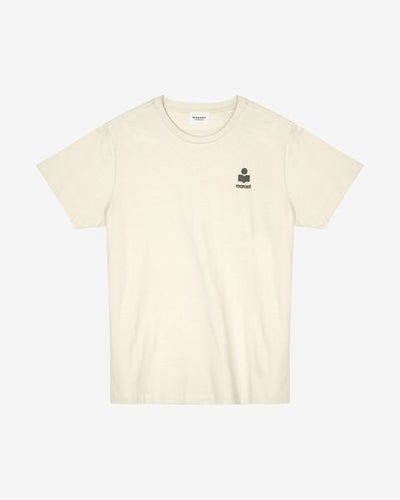 T-shirt à logo en coton aby - Beige - Woman - 10