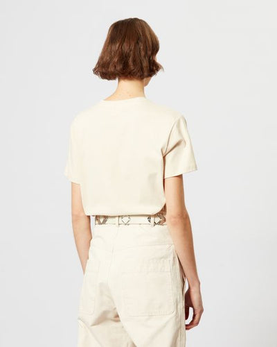 T-shirt à logo en coton aby - Beige - Woman - 8