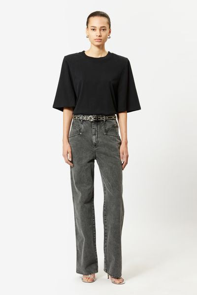 T-shirt ben in cotone con spalline - Nero - Woman - 3