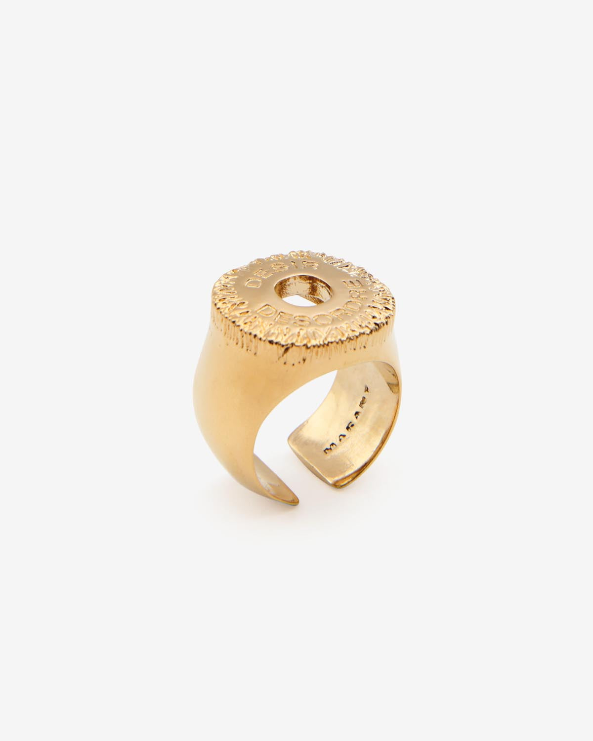 Desir man gold-finish brass ring - Gold - Man - 3