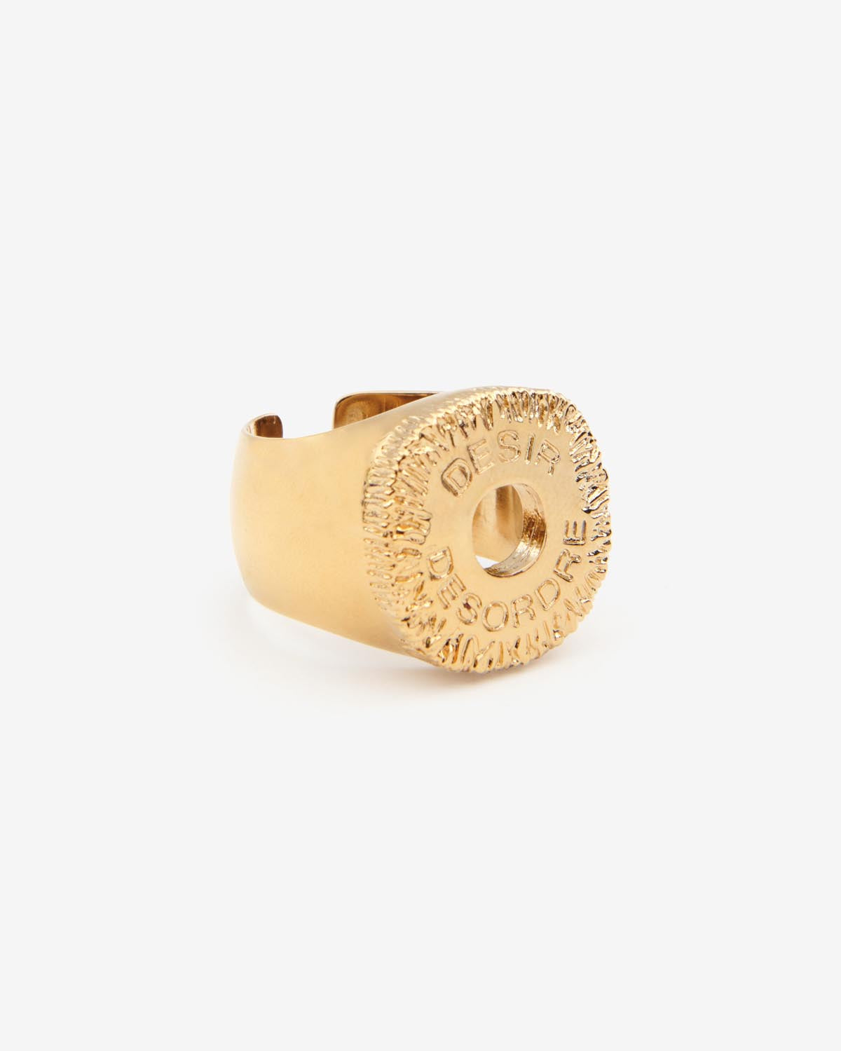 Desir man gold-finish brass ring - Gold - Man - 1