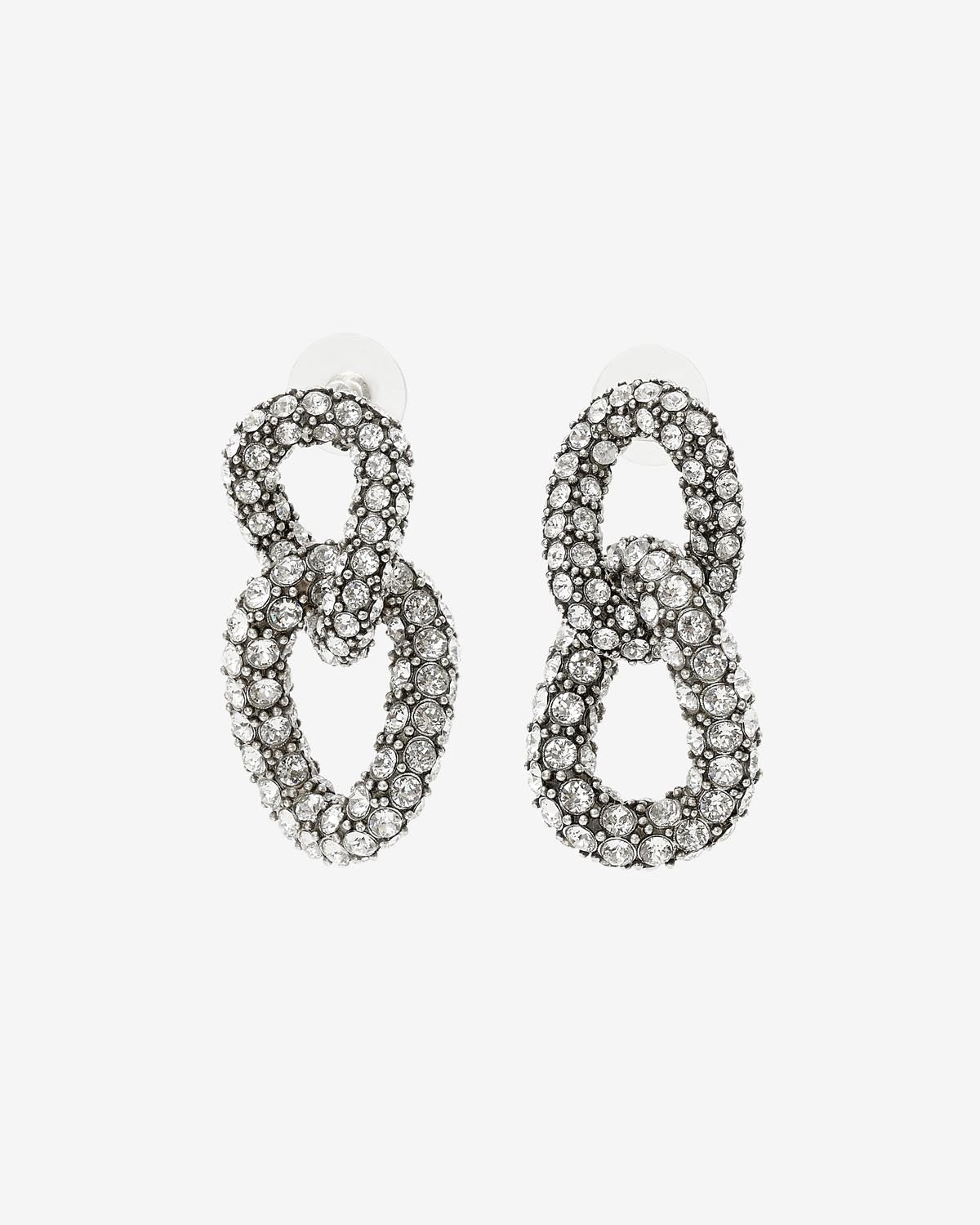 Funky ring earrings Woman Silver 4