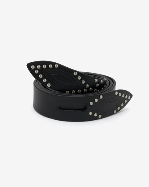 Lecce belt Woman Black and silver 4