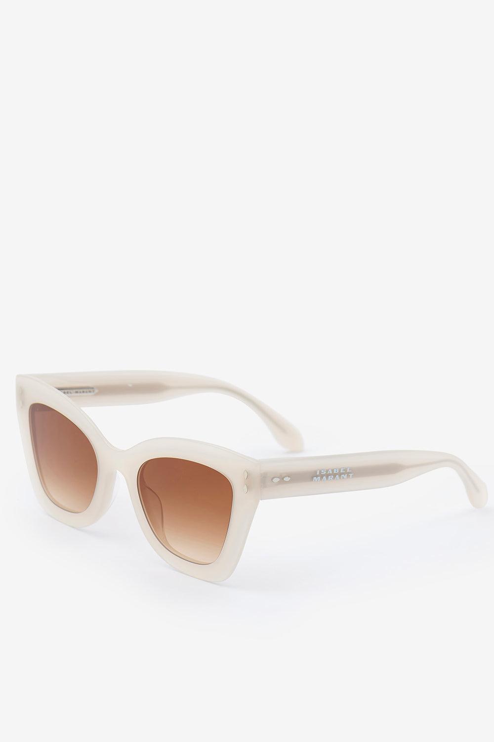 Louny バタフライサングラス - Ivory-brown shaded - Woman - 2