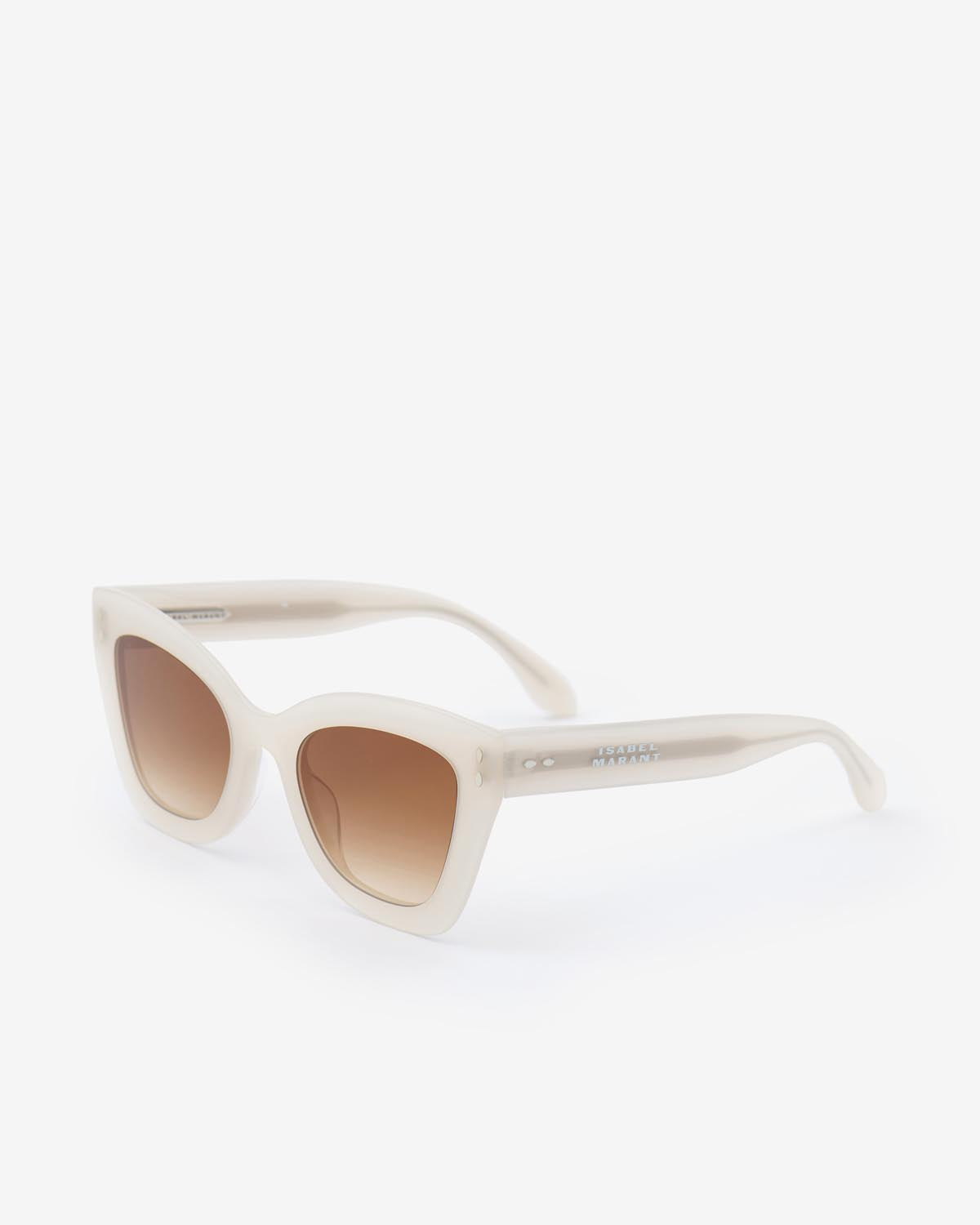 Louny sunglasses Woman Ivory-brown shaded 1