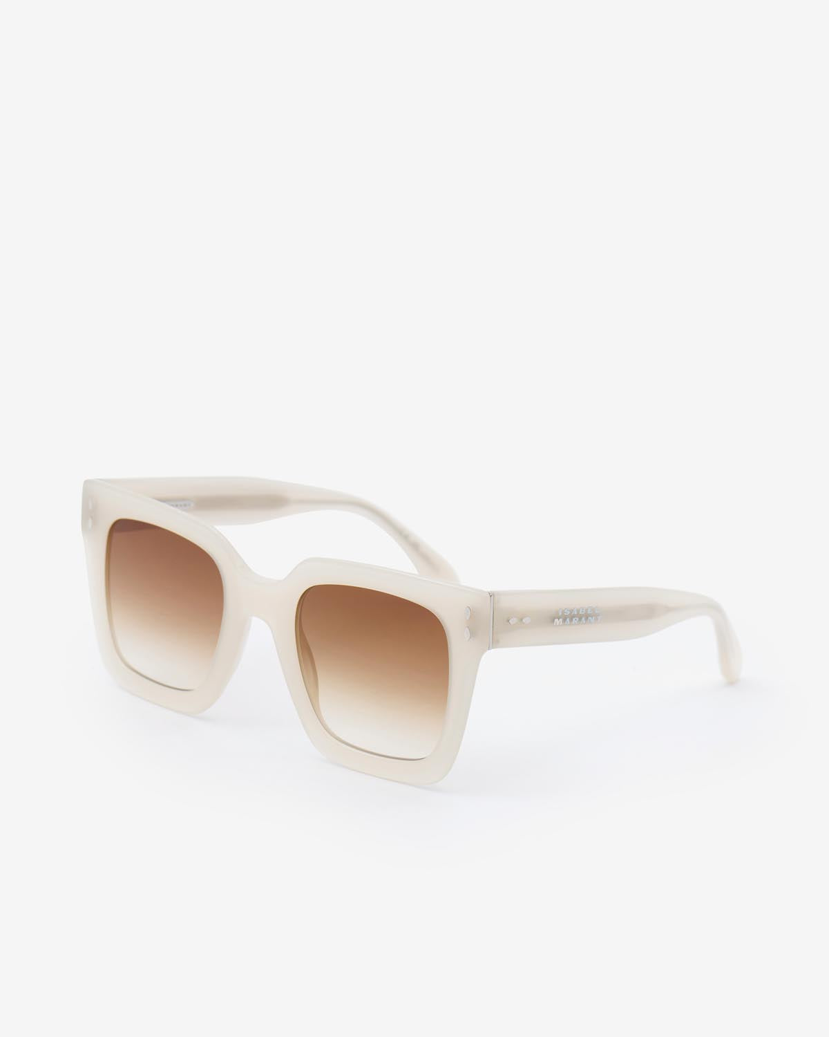 Ekly sunglasses Woman Ivory-brown shaded 1