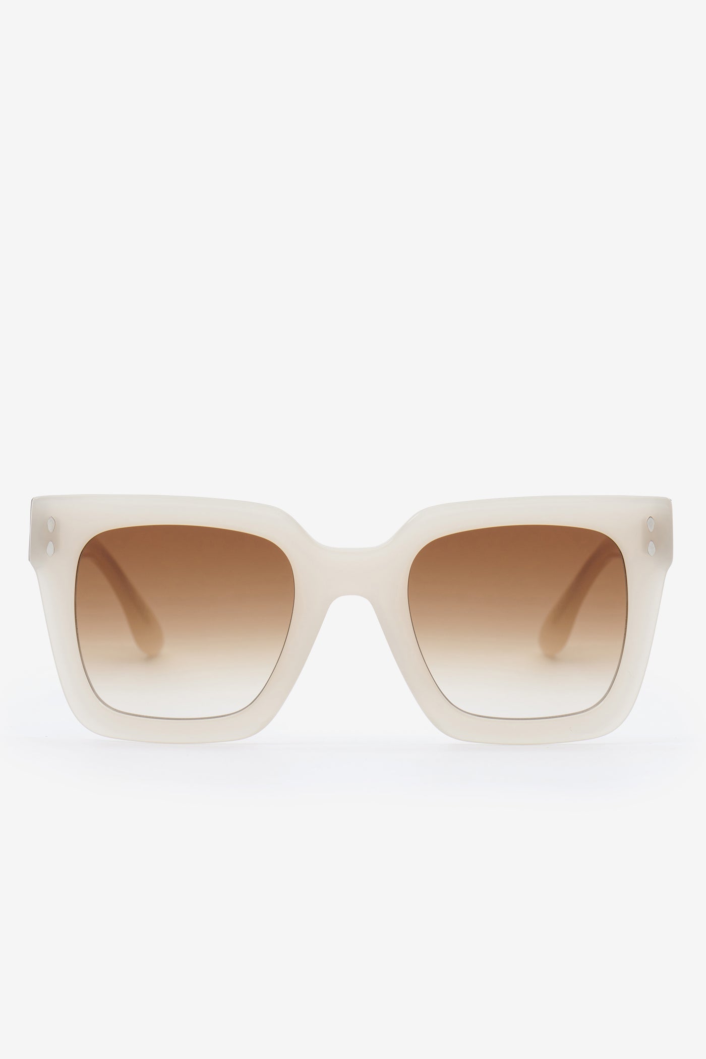 Ekly バタフライサングラス - Ivory-brown shaded - Woman - 1