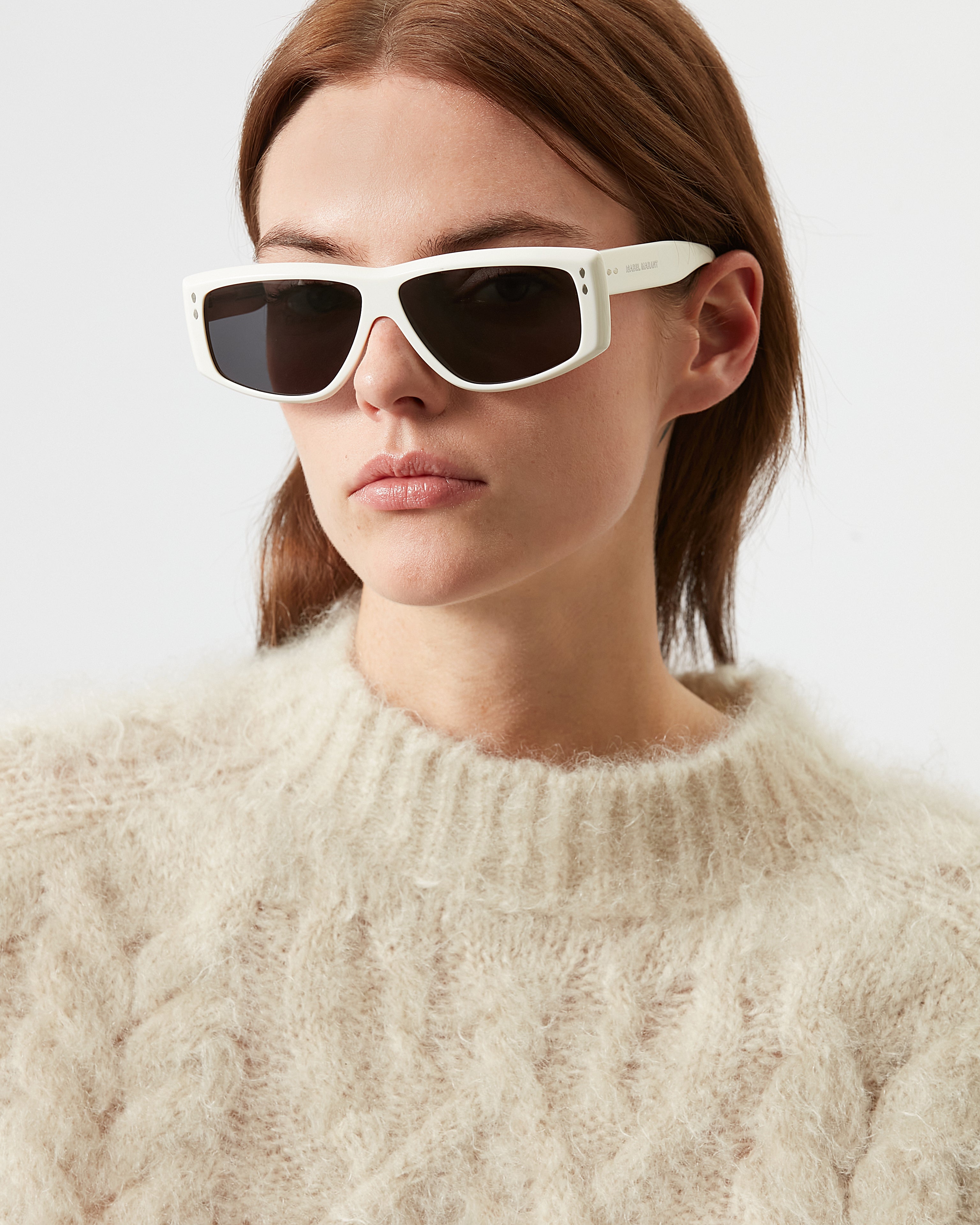 Micky sunglasses Woman Ivory-gray 4