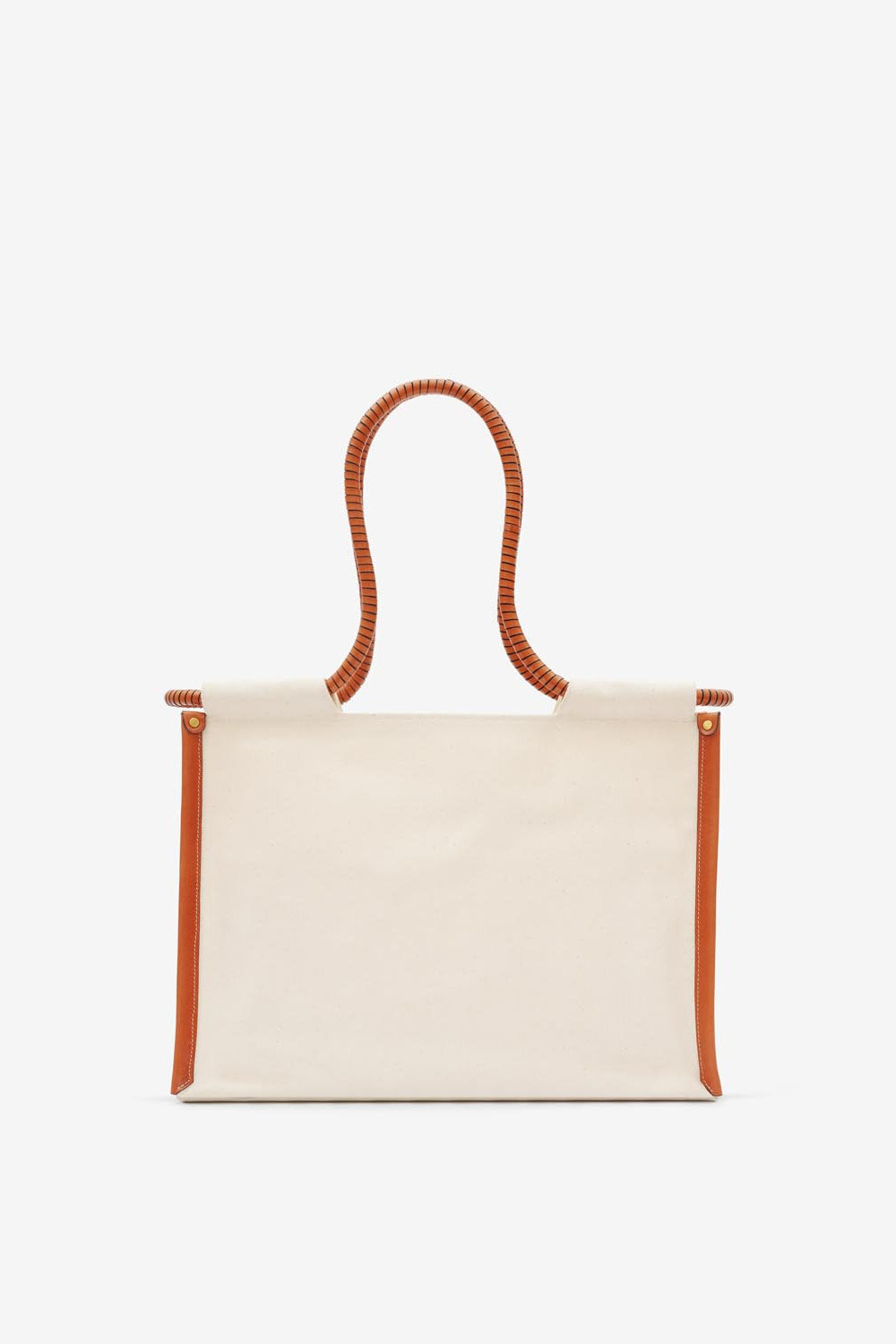 Toledo canvas tote bag - Ecru-cognac - Woman - 3