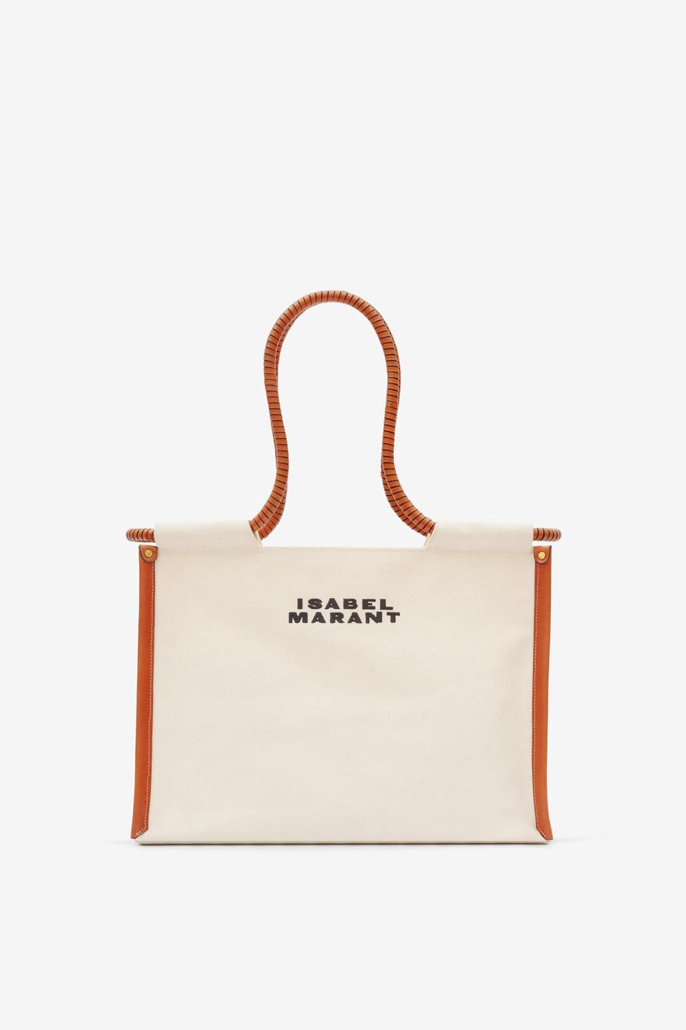 Toledo canvas tote bag - Ecru-cognac - Woman - 1