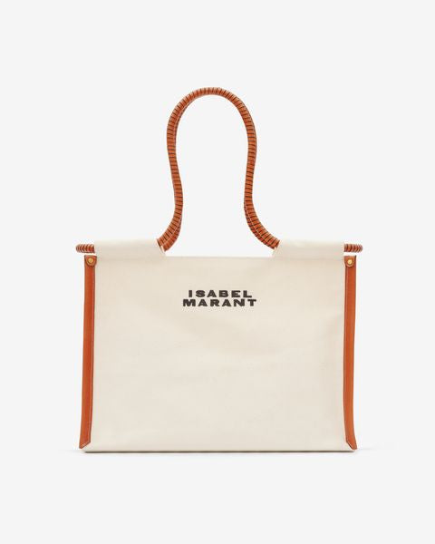 Toledo bag Woman Ecru-cognac 8