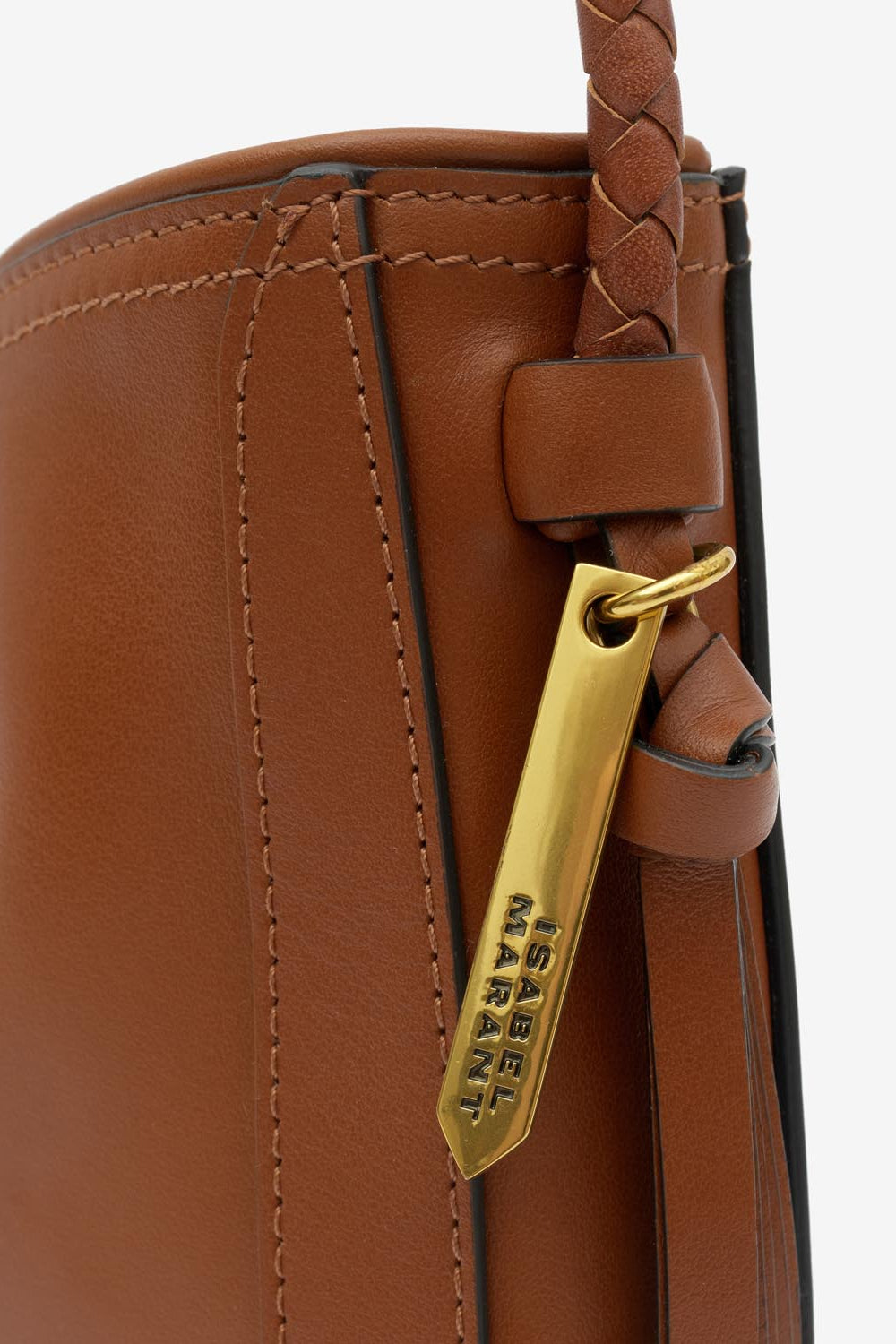 Vigo borsauette borsa a spalla in pelle - Cognac - Woman - 4