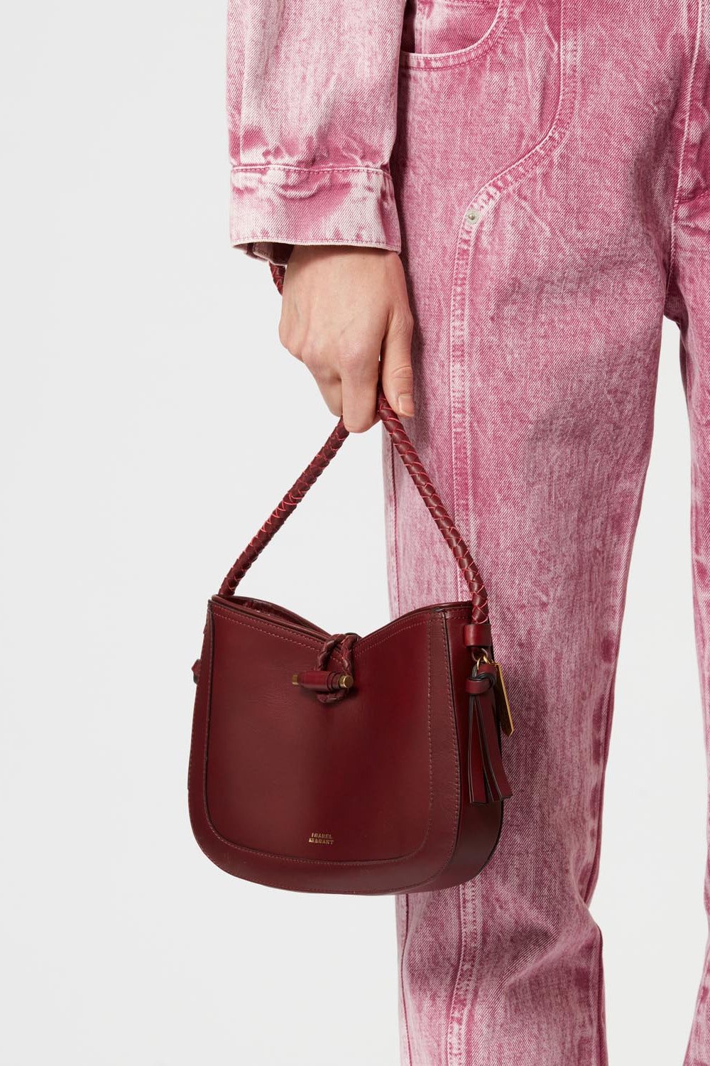 Vigo borsa a spalla in pelle - Bordeaux - Woman - 2