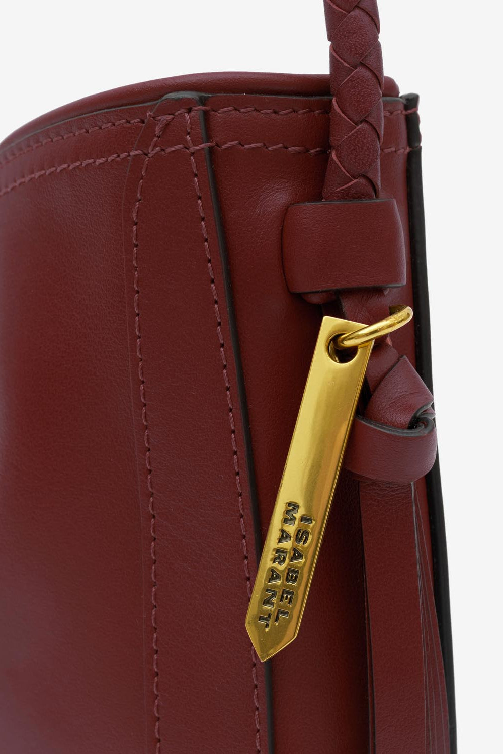 Vigo borsa a spalla in pelle - Bordeaux - Woman - 4